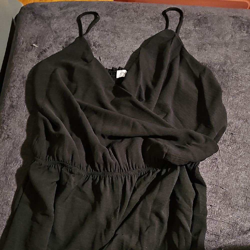 Elegant Black Sleeveless Pant Jumpsuit